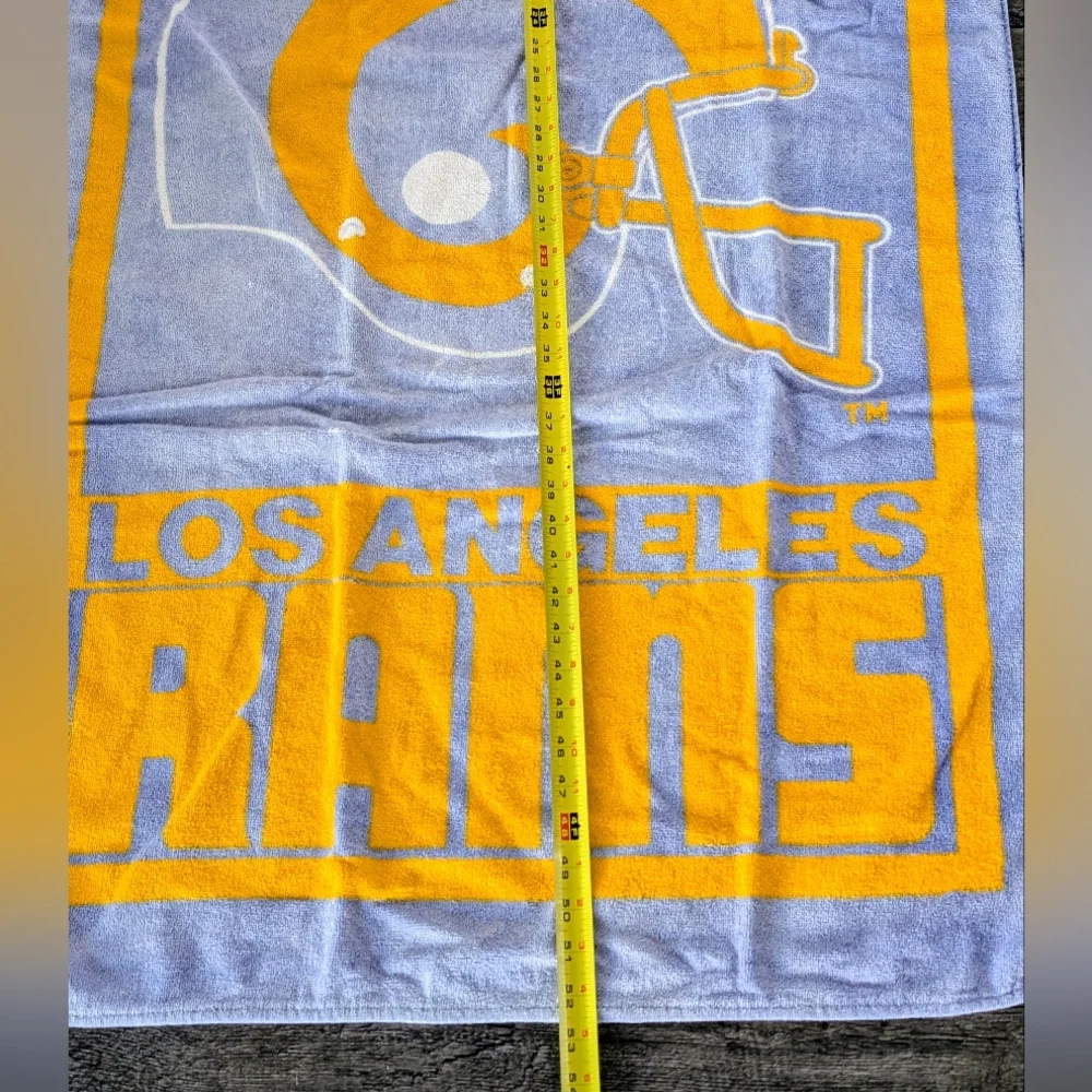 Los Angeles Rams Vintage Early 90s Officially Licensed Team NFL Beach Bath Towel